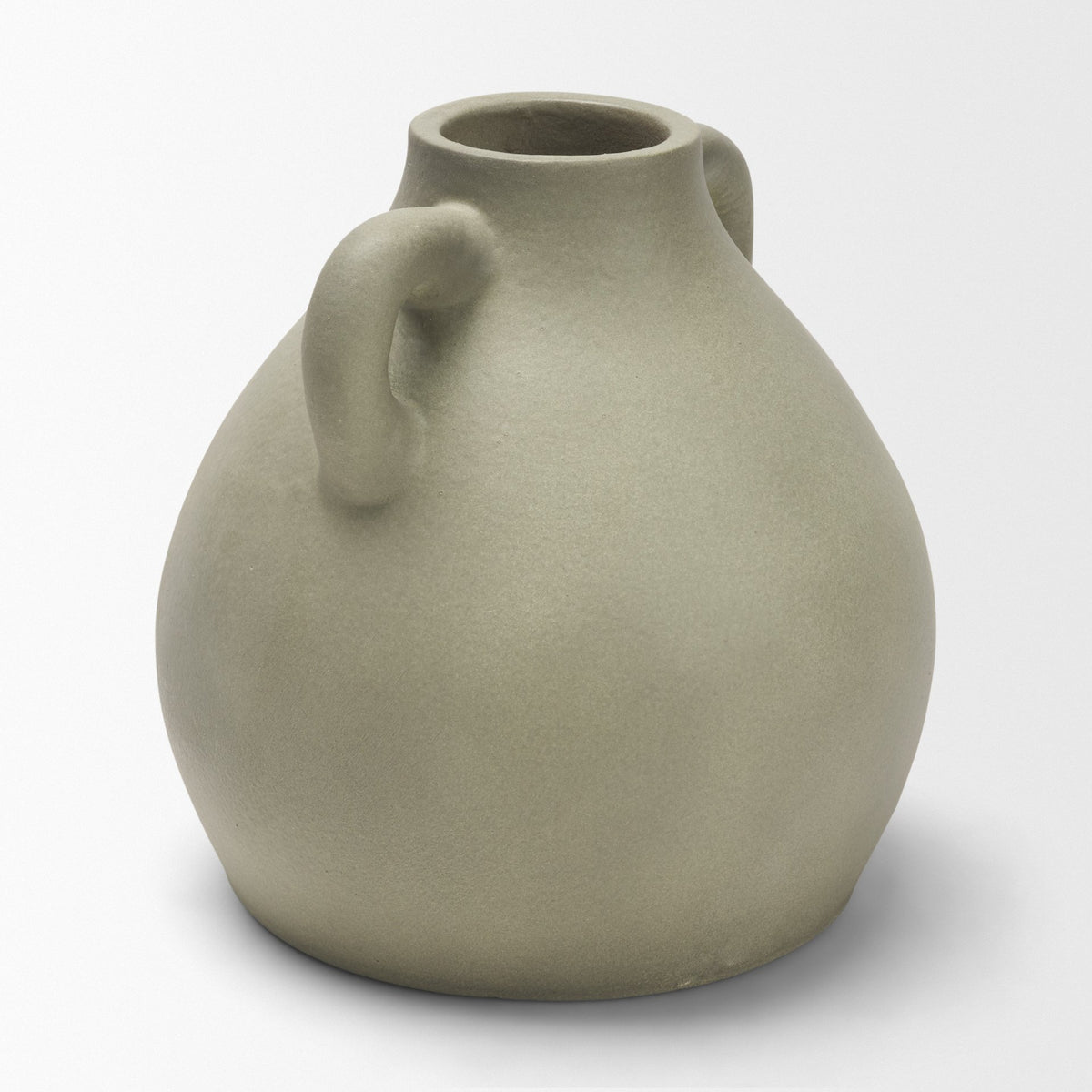 Cantara Sage Green Small Ceramic Milk Jug with Handles - Ornate Home