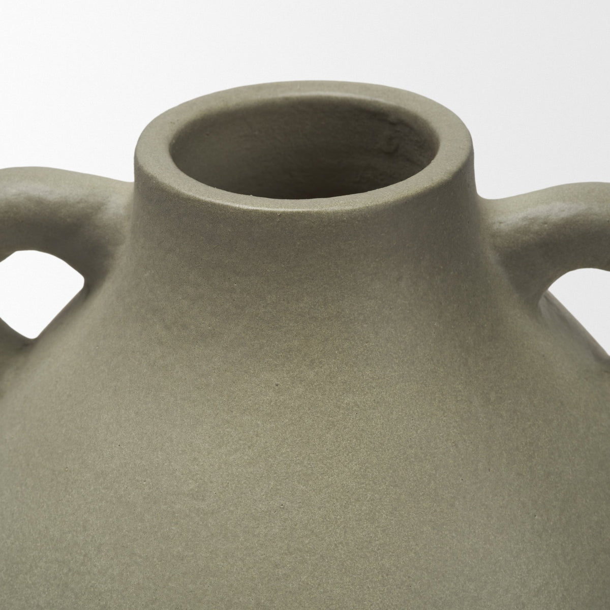 Cantara Sage Green Small Ceramic Milk Jug with Handles - Ornate Home