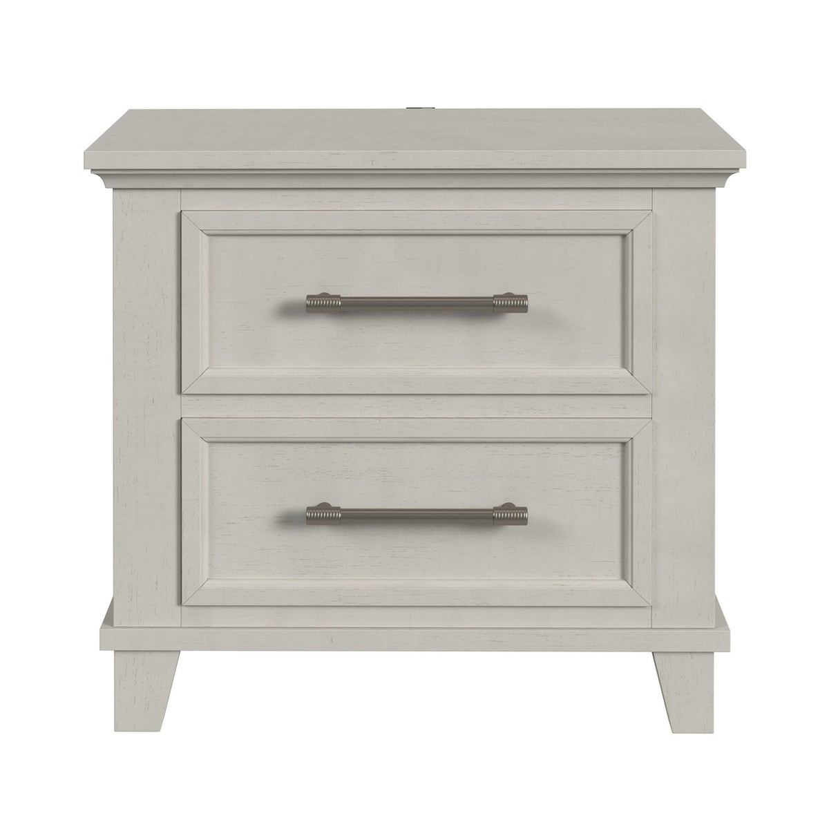 Canterbury Ivory 2-Drawer Nightstand with USB - Ornate Home