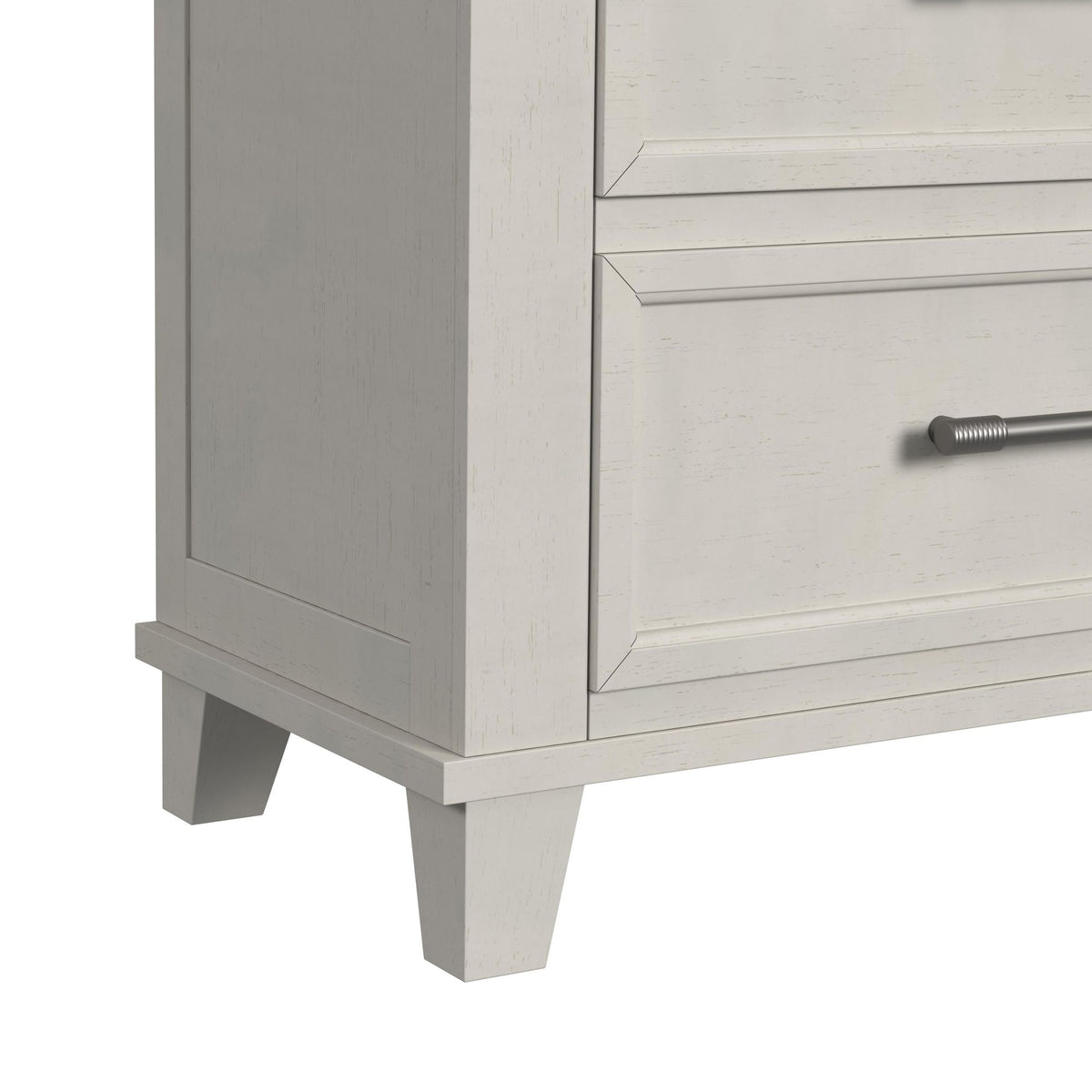 Canterbury Ivory 2-Drawer Nightstand with USB - Ornate Home