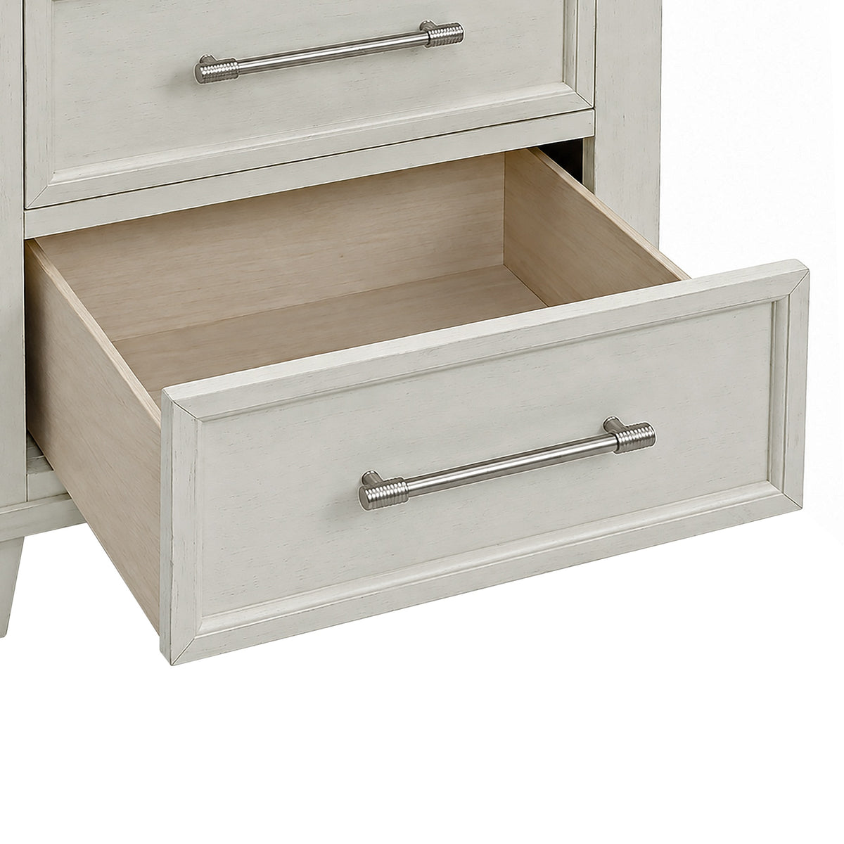 Canterbury Ivory 2-Drawer Nightstand with USB - Ornate Home