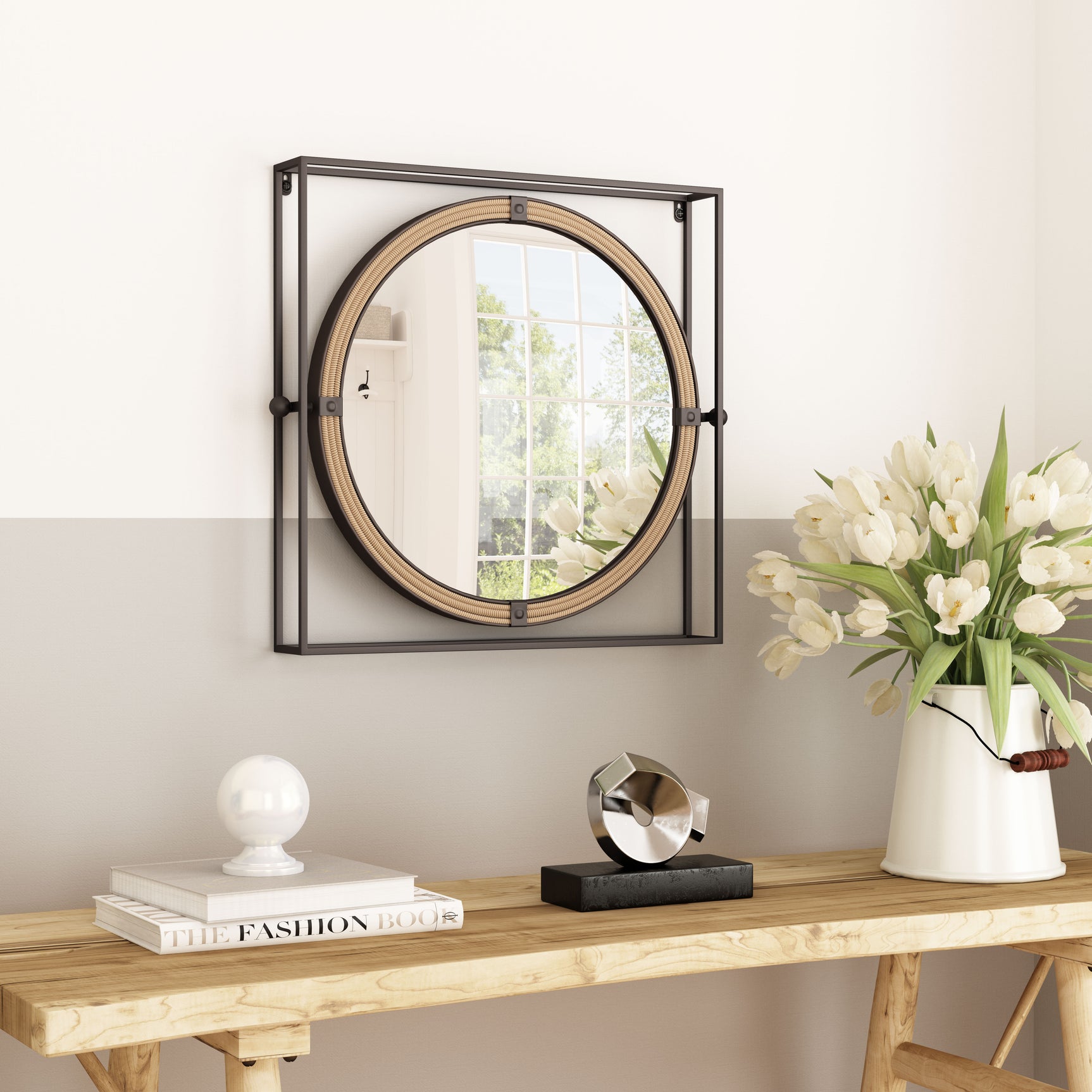Capell Antique Gray Mirror