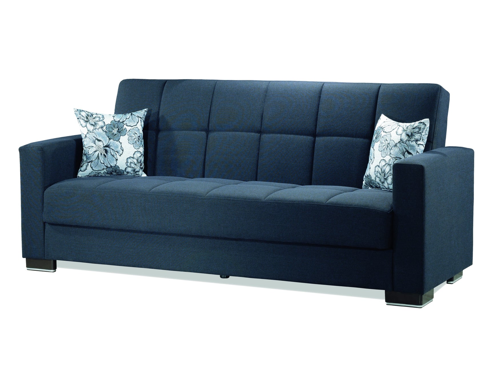 Capella Denim Dark Blue Living Room Set with Sleepers - Ornate Home