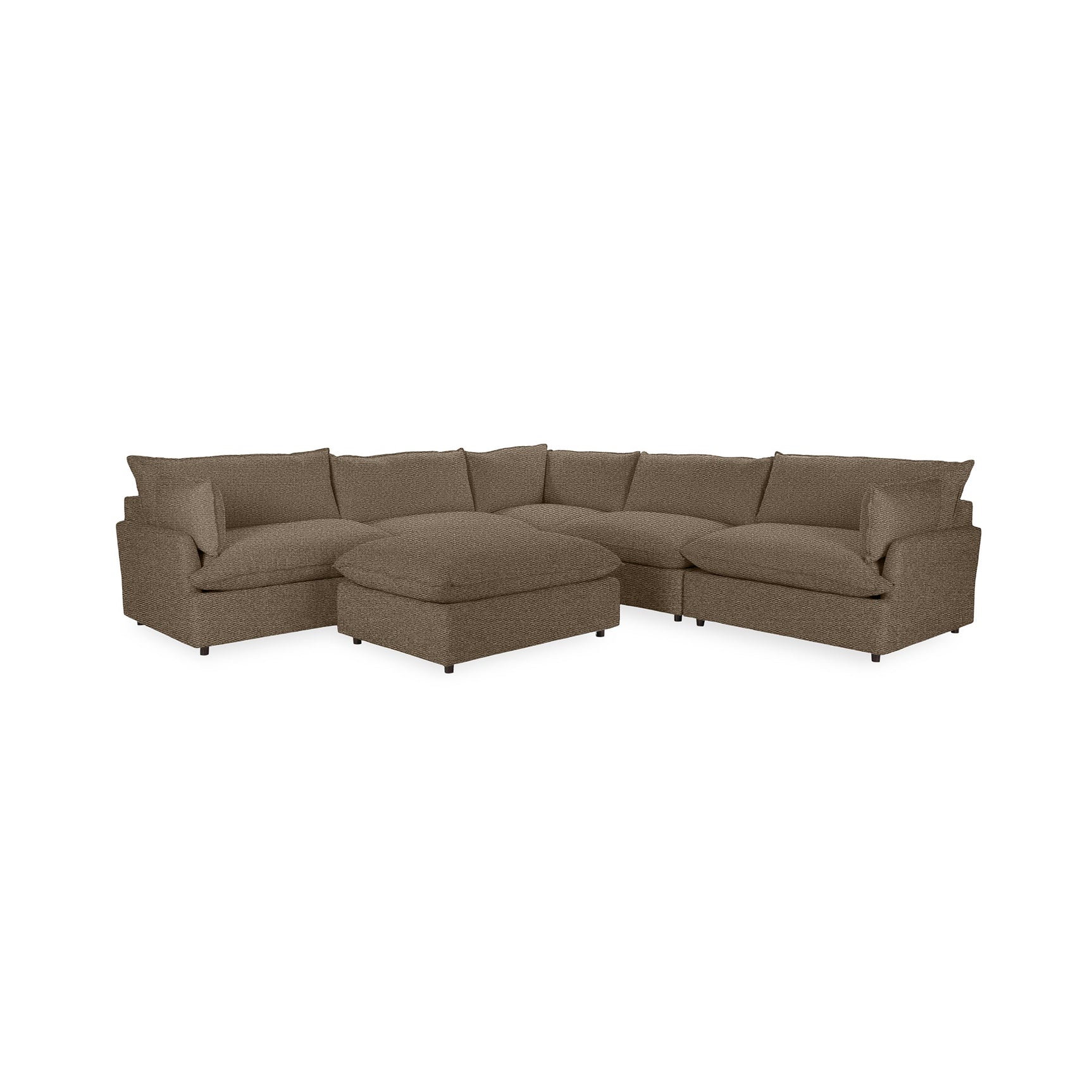 Caplan 6 Piece Sectional with Ottoman - Ornate Home