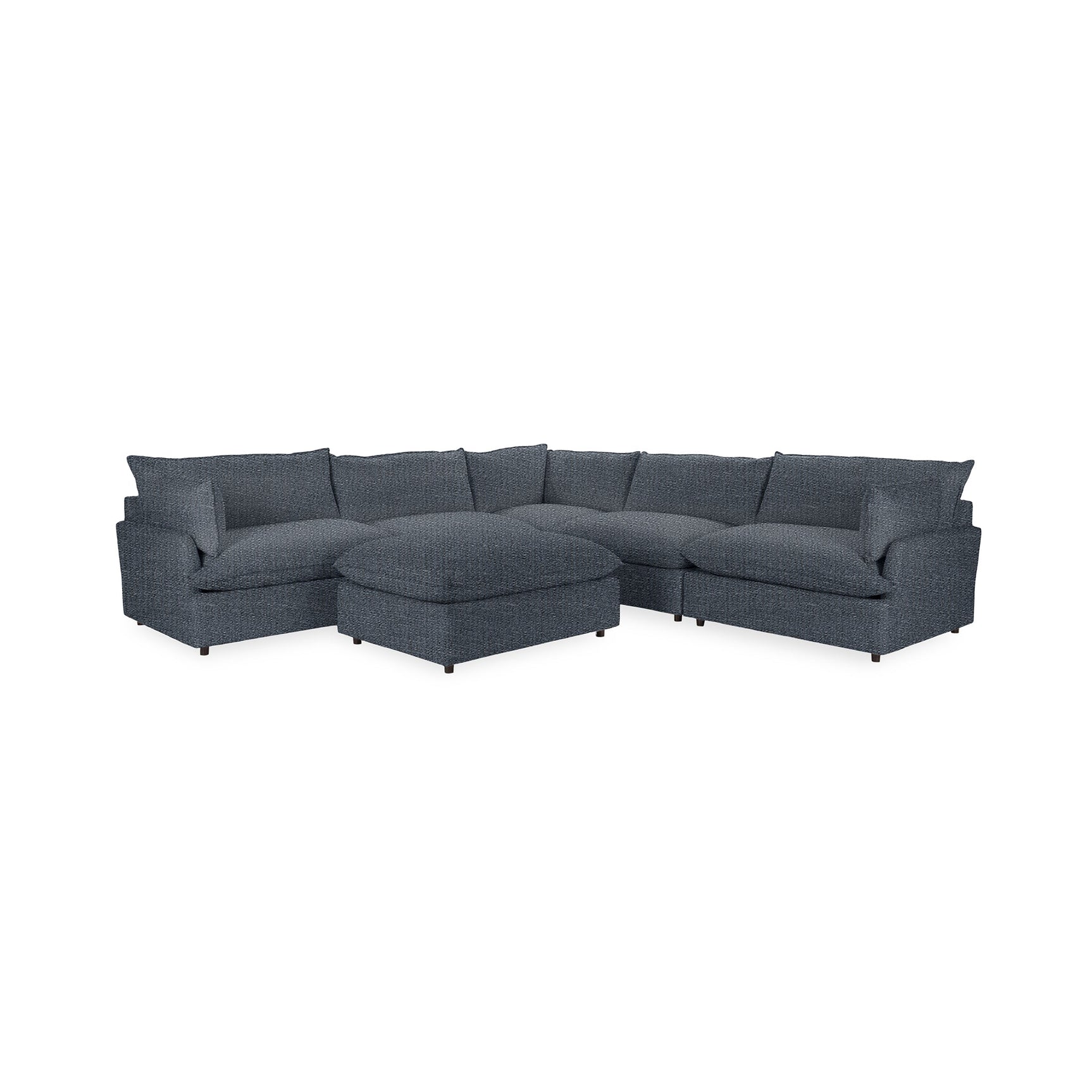 Caplan 6 Piece Sectional with Ottoman - Ornate Home