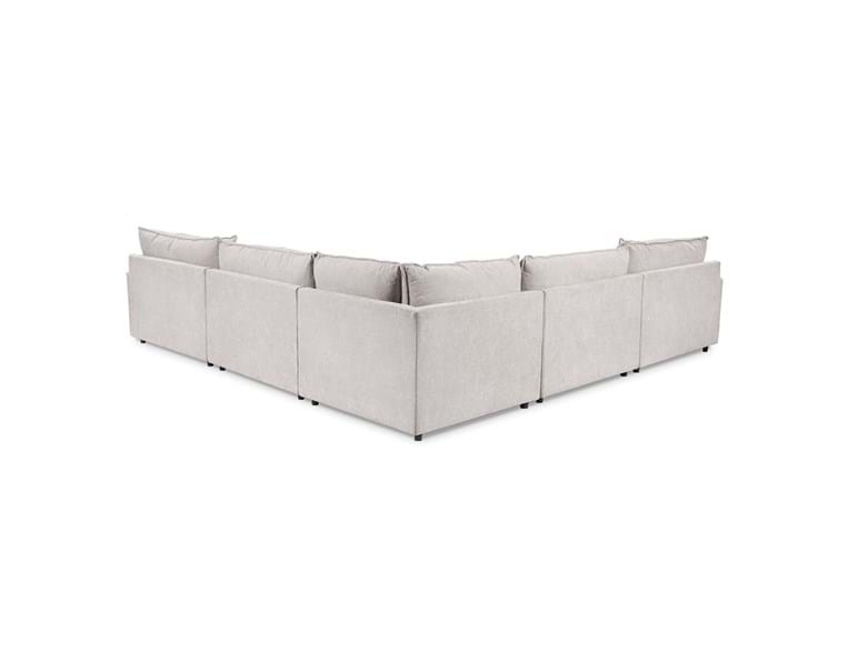 Caplan Gray 6 Piece Modular Sectional w/ Ottoman - Ornate Home