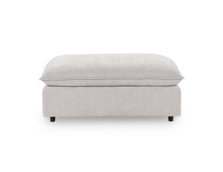 Caplan Gray Upholstered Ottoman - Ornate Home