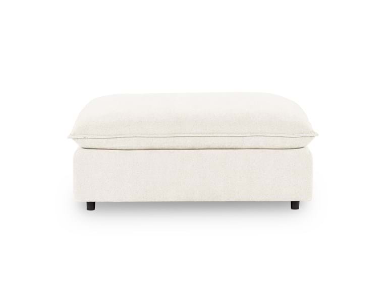 Caplan Ivory Upholstered Ottoman - Ornate Home