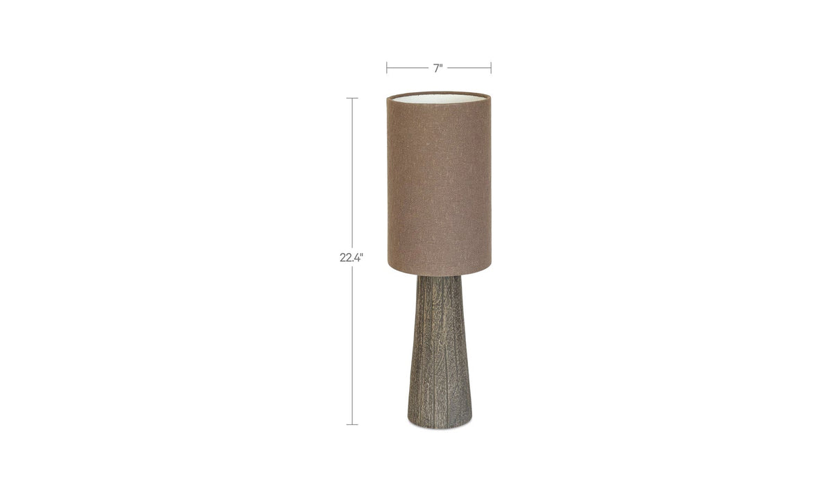 Capra Dark Brown 5 in 22. Table Lamp - Ornate Home