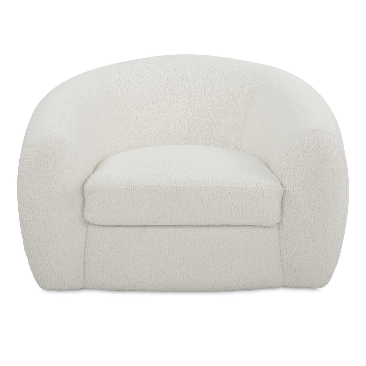 Capra White Art Deco Swivel Chair - Ornate Home