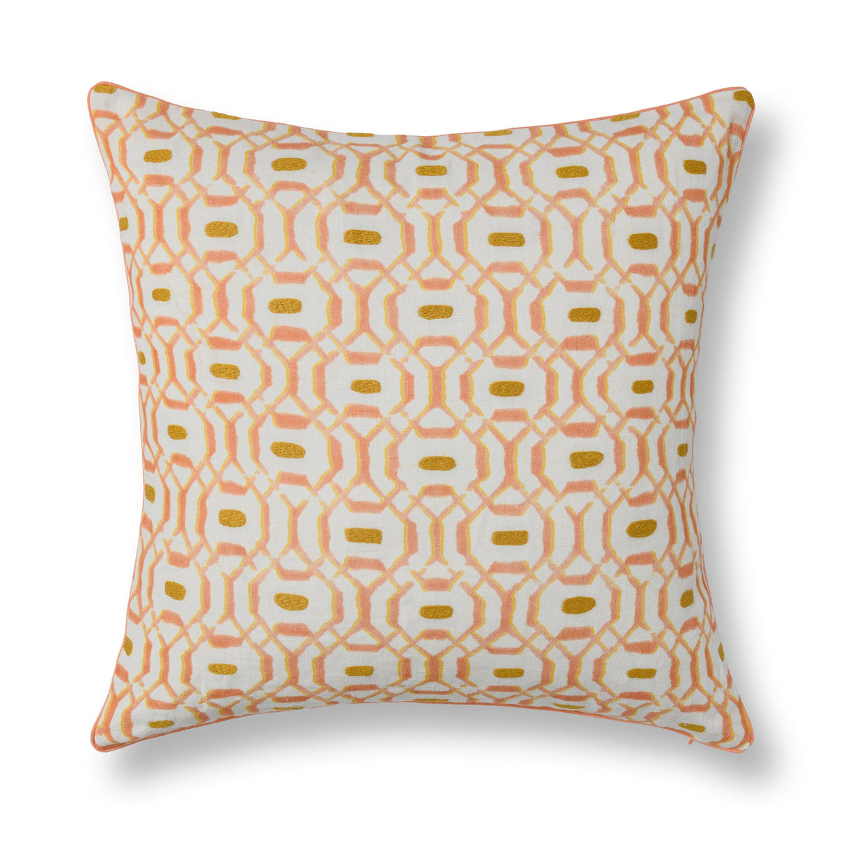 Capri Coast Coral 22"x22" Throw Pillow (Set of 2)