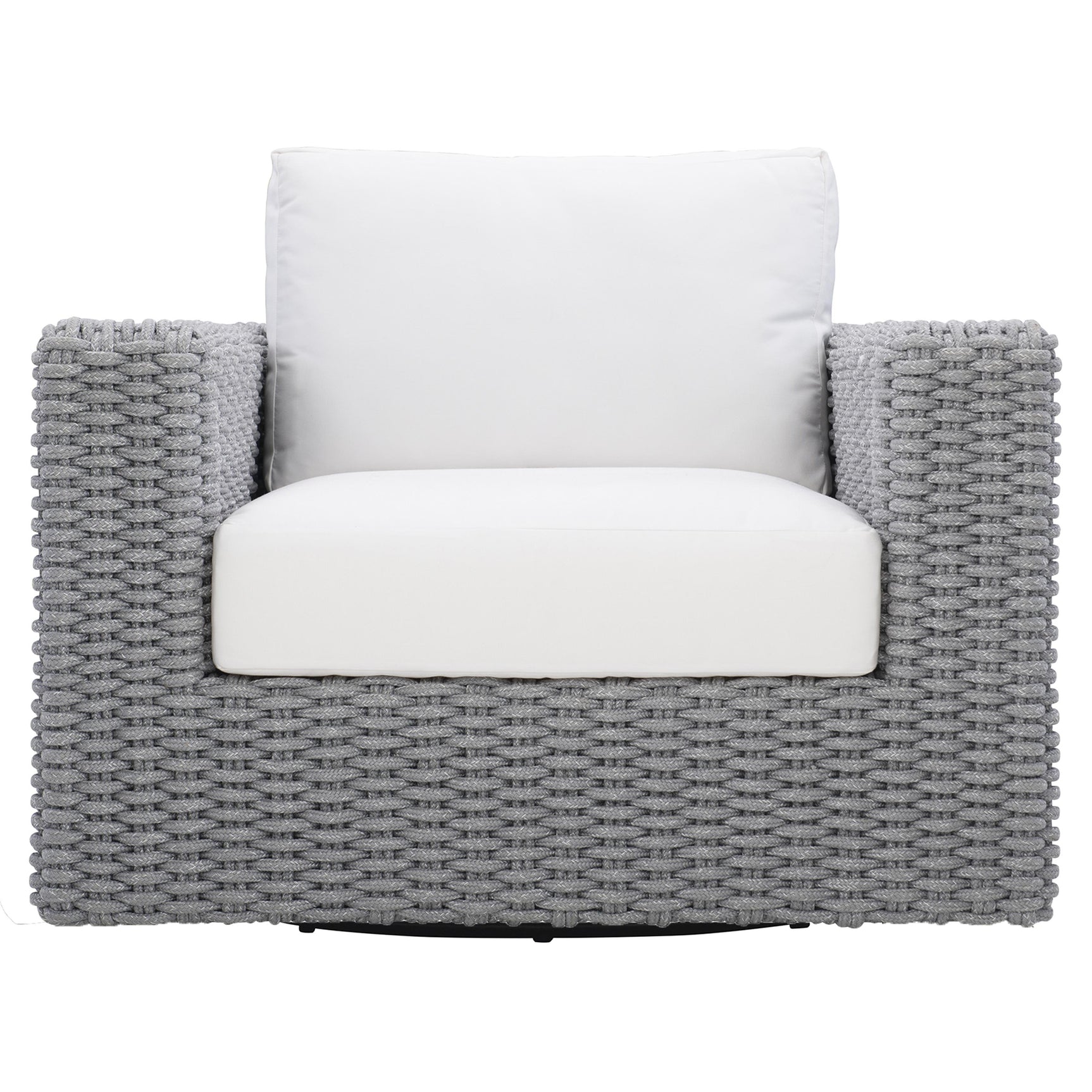 Capri Raven/Grey Mist Outdoor Swivel Chair - Ornate Home