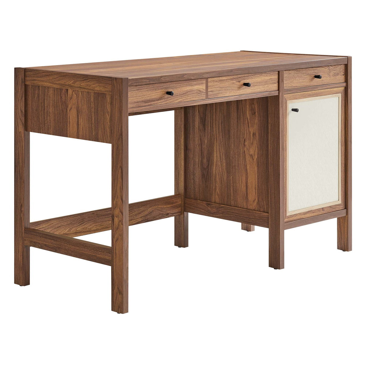 Capri Walnut 49" Wood Grain Office Desk - Ornate Home