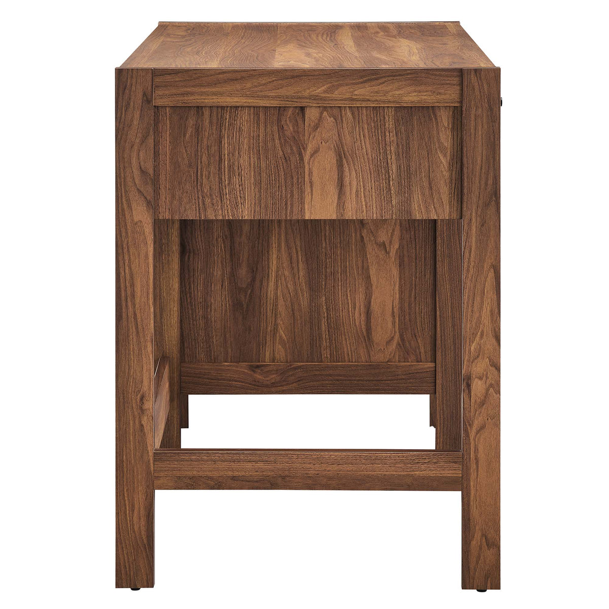 Capri Walnut 49" Wood Grain Office Desk - Ornate Home