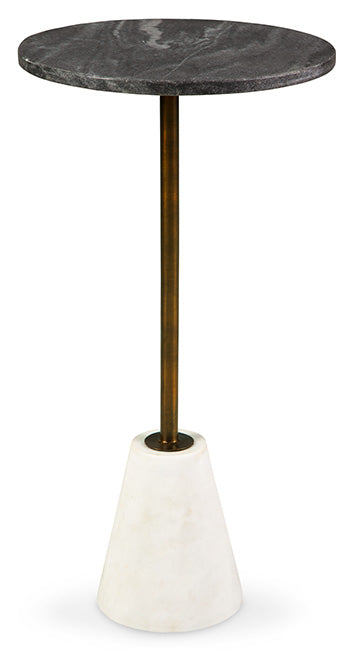 Caramont Black/White/Gold Finish Accent Table (Online Special Price) - Ornate Home