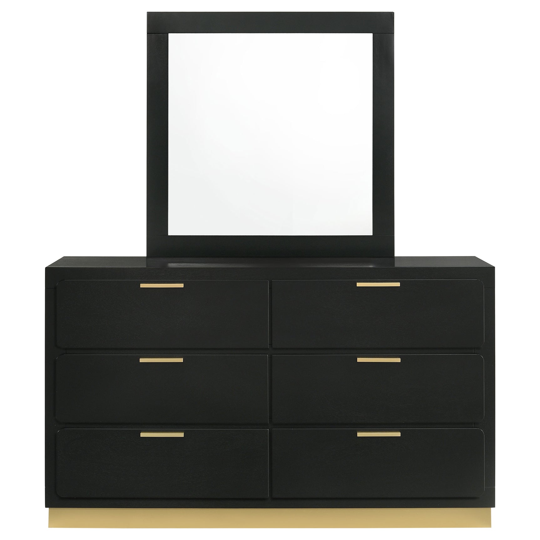 Caraway Black Dresser and Mirror - Ornate Home
