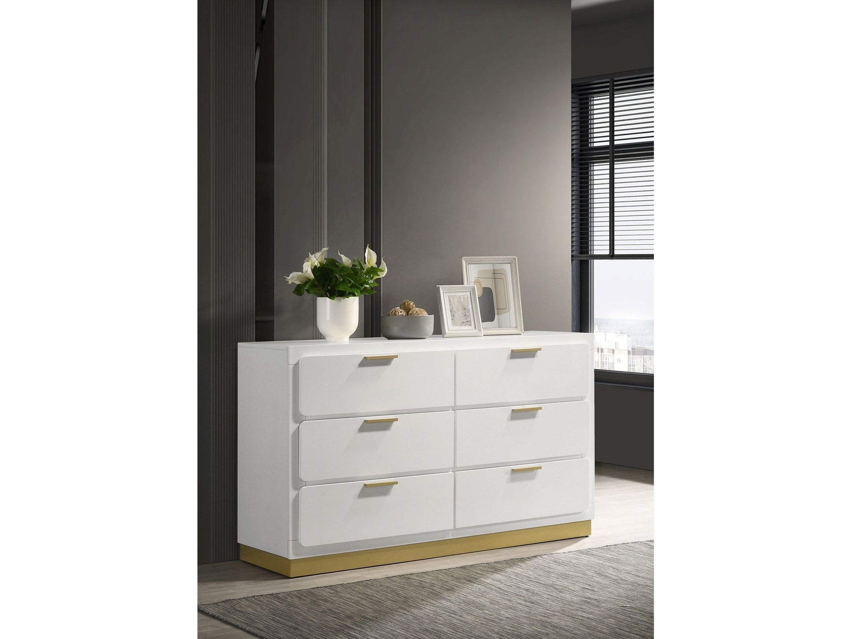 Caraway White Dresser - Ornate Home