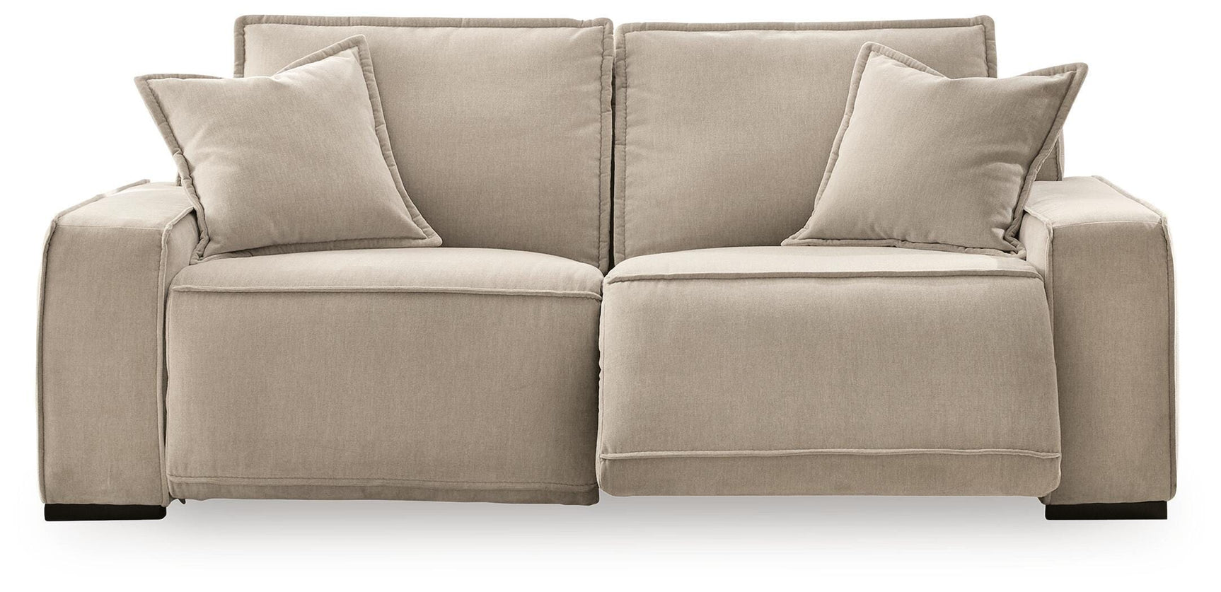 Carceri Cashmere 2-Piece Power Reclining Sectional Loveseat - Ornate Home