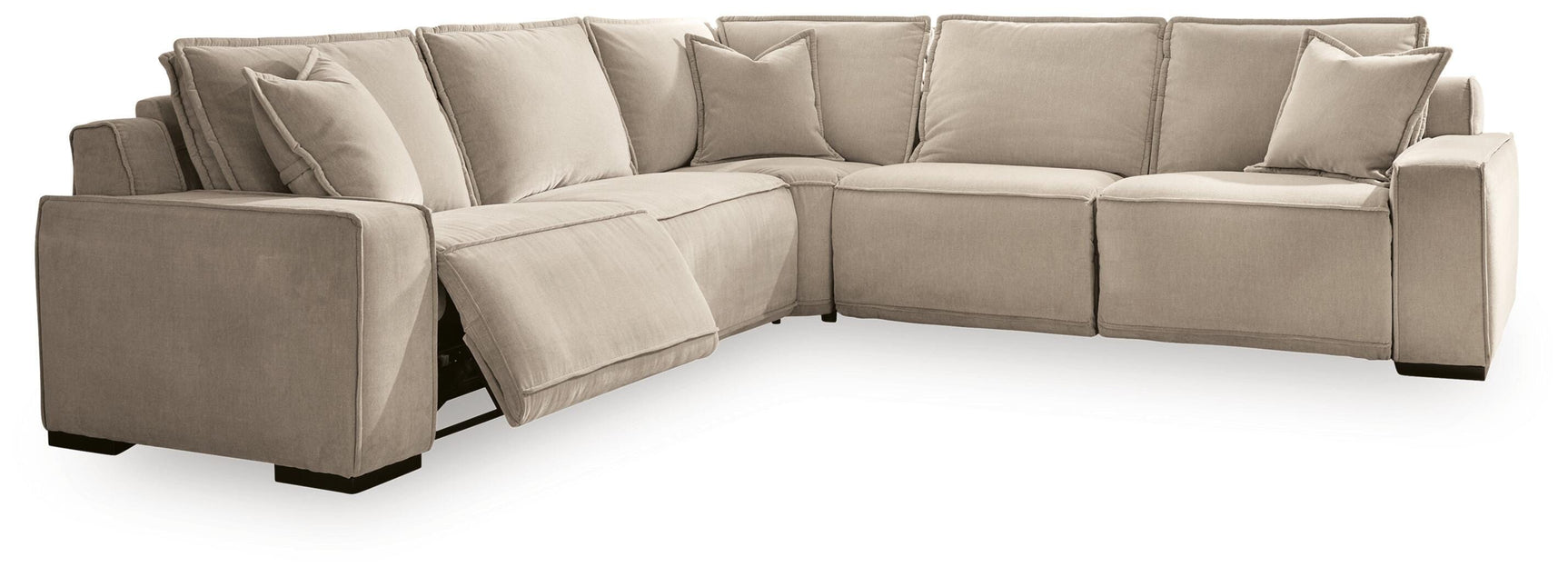 Carceri Cashmere 5-Piece Power Sectional Reclining Sofa - Ornate Home