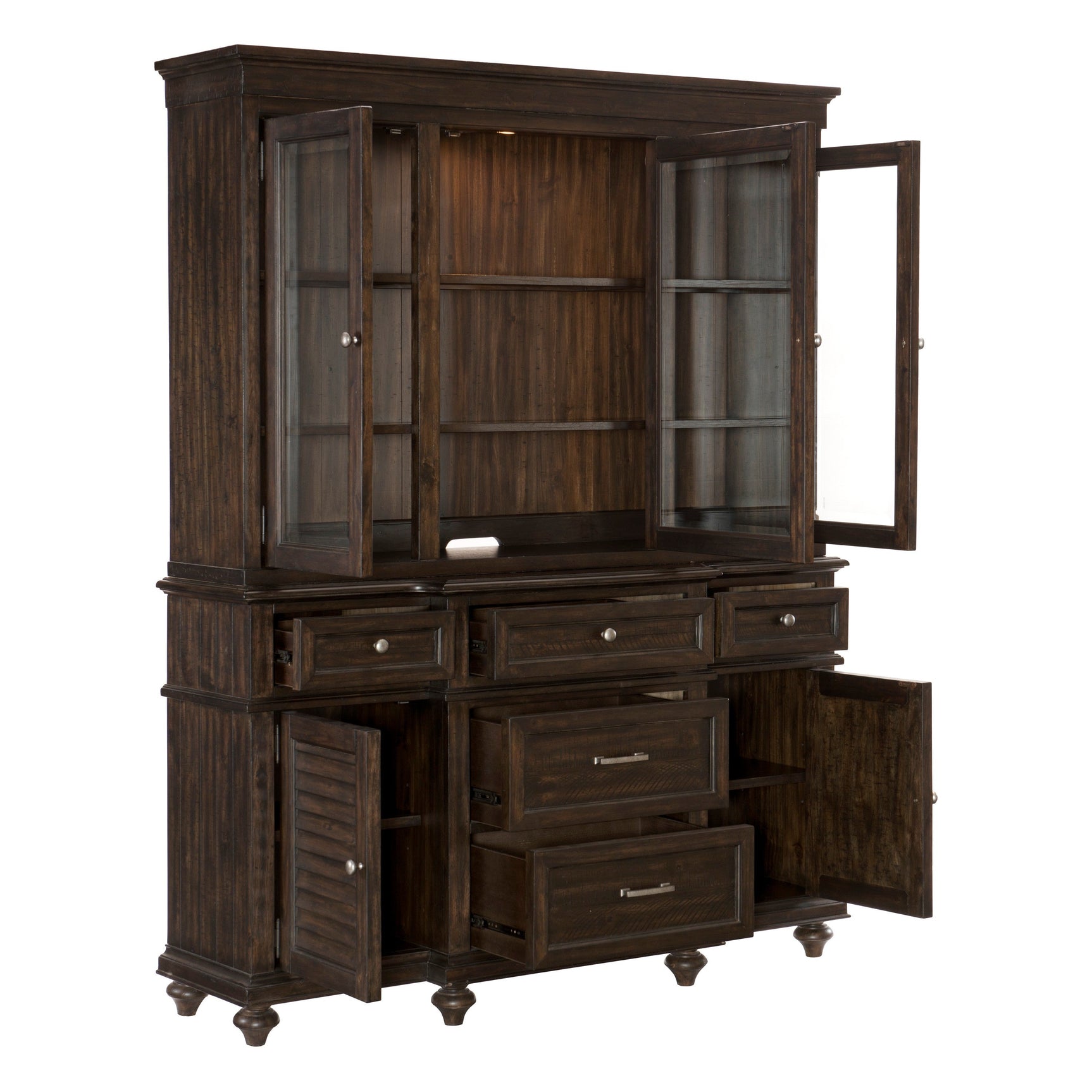 Cardano Brown Buffet & Hutch - Ornate Home