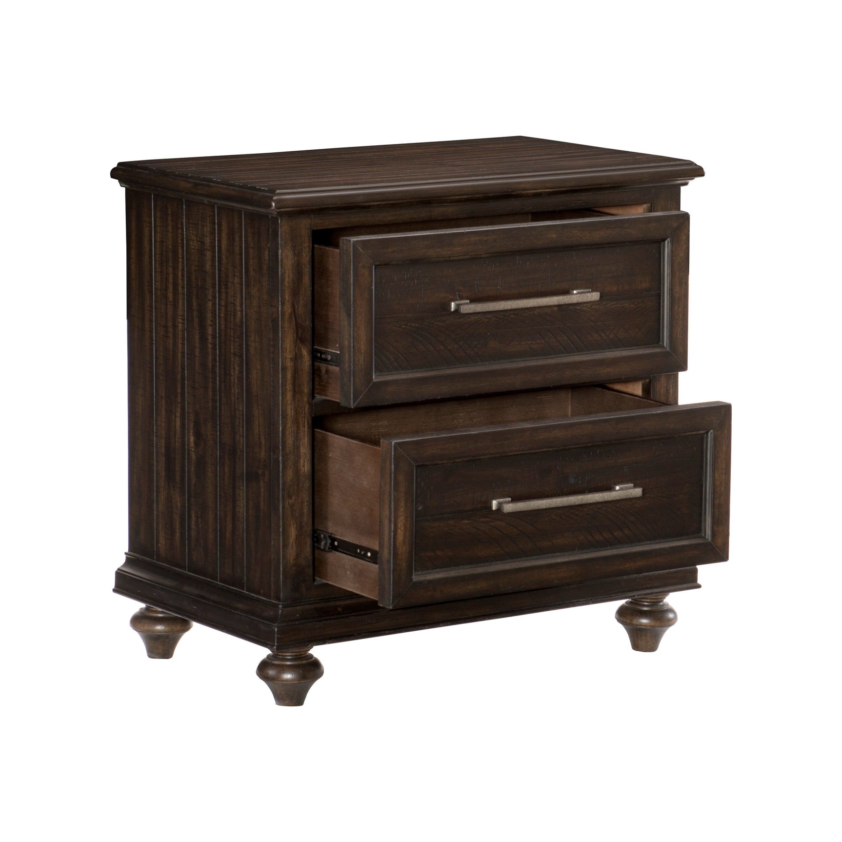 Cardano Driftwood Charcoal Nightstand - Ornate Home