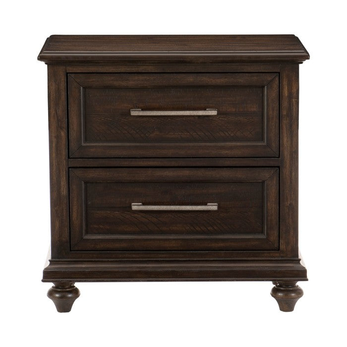 Cardano Driftwood Charcoal Nightstand - Ornate Home