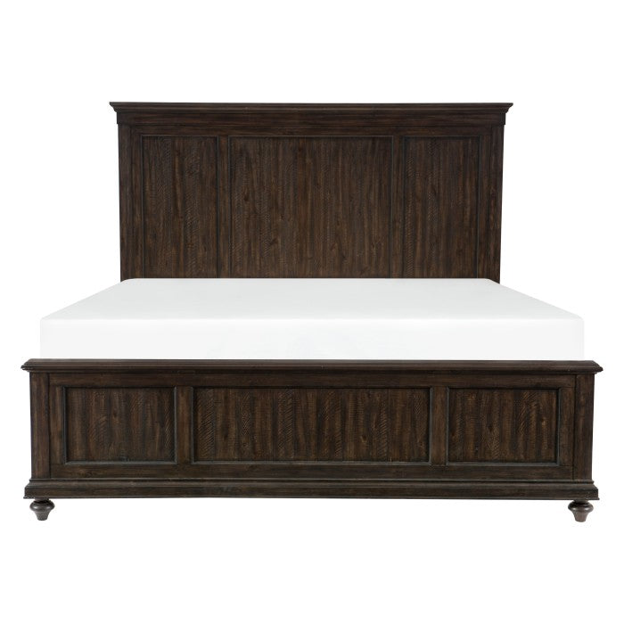 Cardano Driftwood Charcoal Queen Bed - Ornate Home