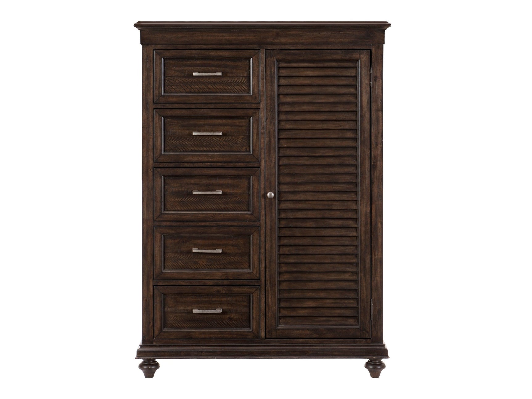 Cardano Driftwood Charcoal Wardrobe Chest - Ornate Home