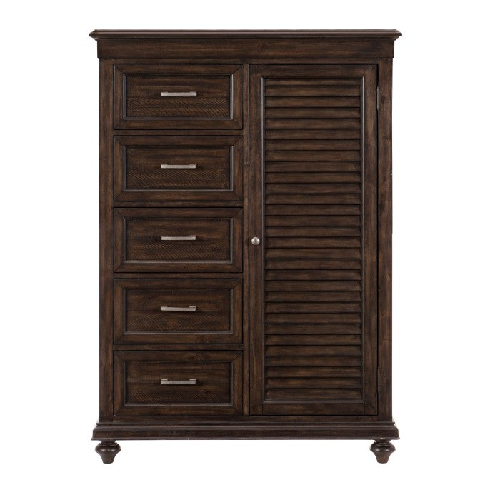Cardano Driftwood Charcoal Wardrobe Chest - Ornate Home