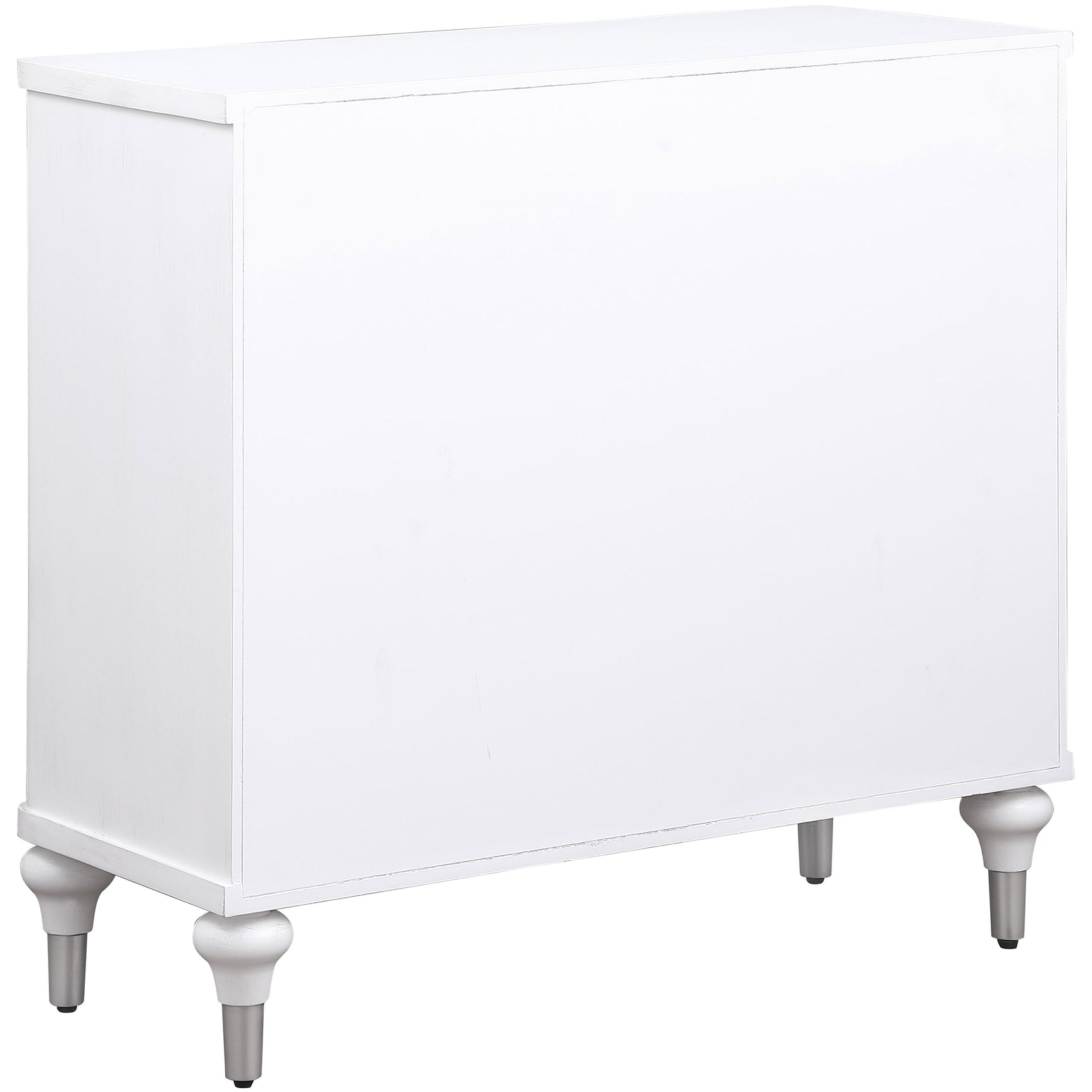 Cardella Distressed White Accent Cabinet - Ornate Home