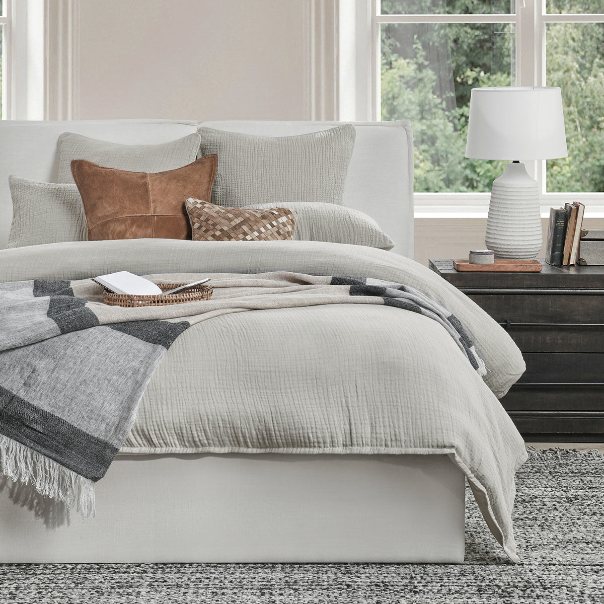 Cardiff Gray Duvet Collection - Ornate Home