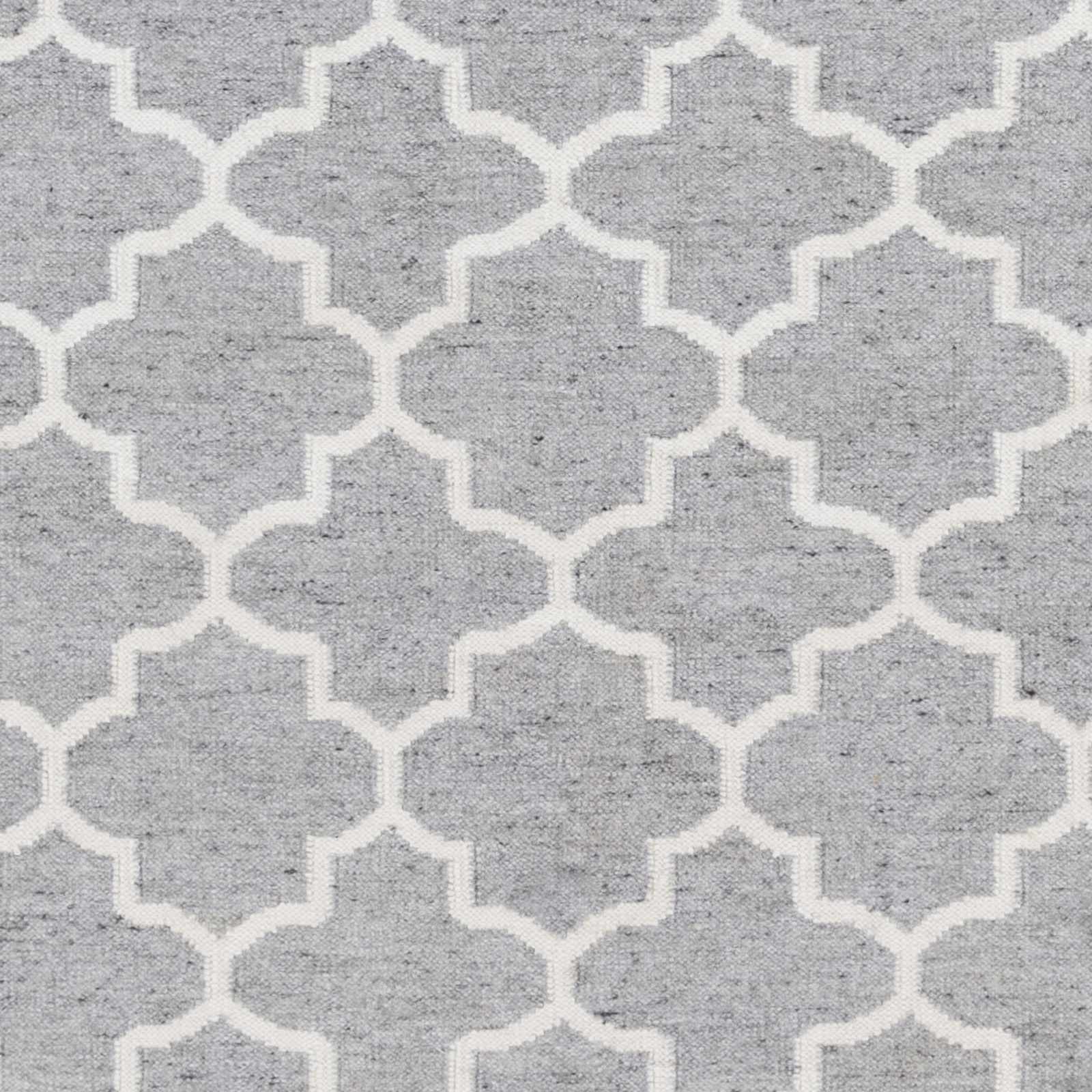 Cardin Charcoal Trellis Wool&Viscose Rug - Clearance - Ornate Home