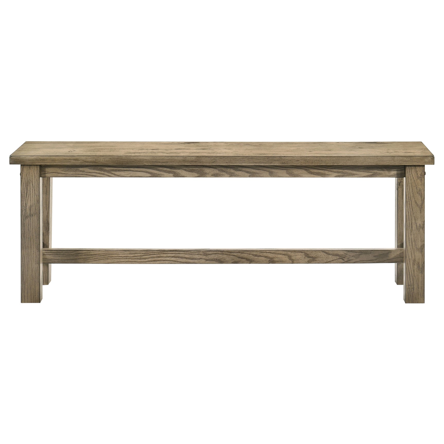 Cardova Vineyard Oak 51-inch Solid Wood Dining Bench - Ornate Home