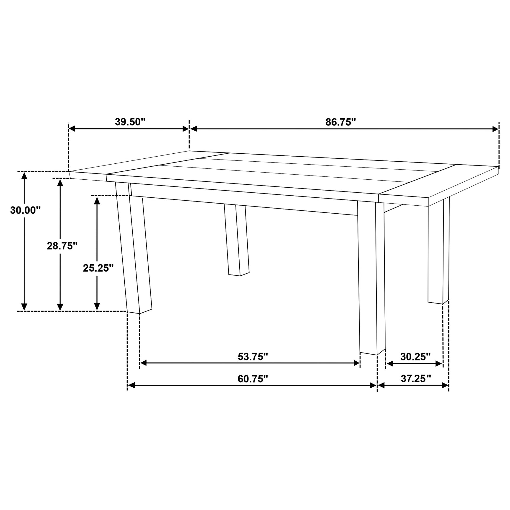 Cardova Vineyard Oak 87-inch Solid Wood Extension Dining Table - Ornate Home