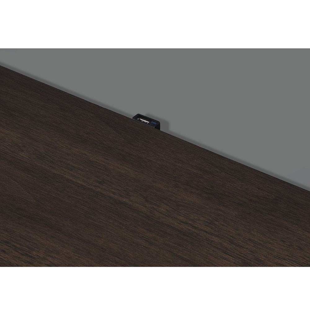 Carena White Nightstand W/USB - Ornate Home