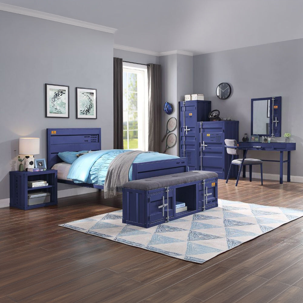 Cargo Blue Full Bed - Ornate Home