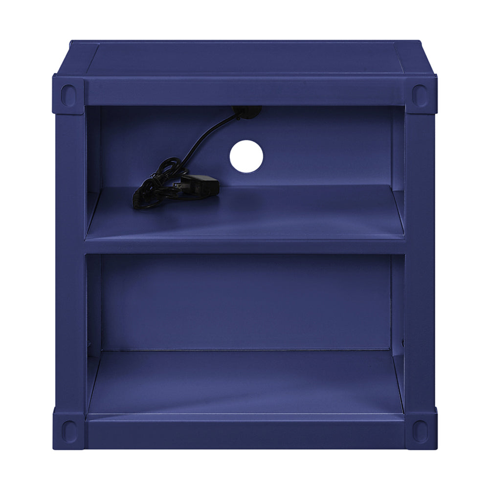 Cargo Blue Nightstand (USB) - Ornate Home