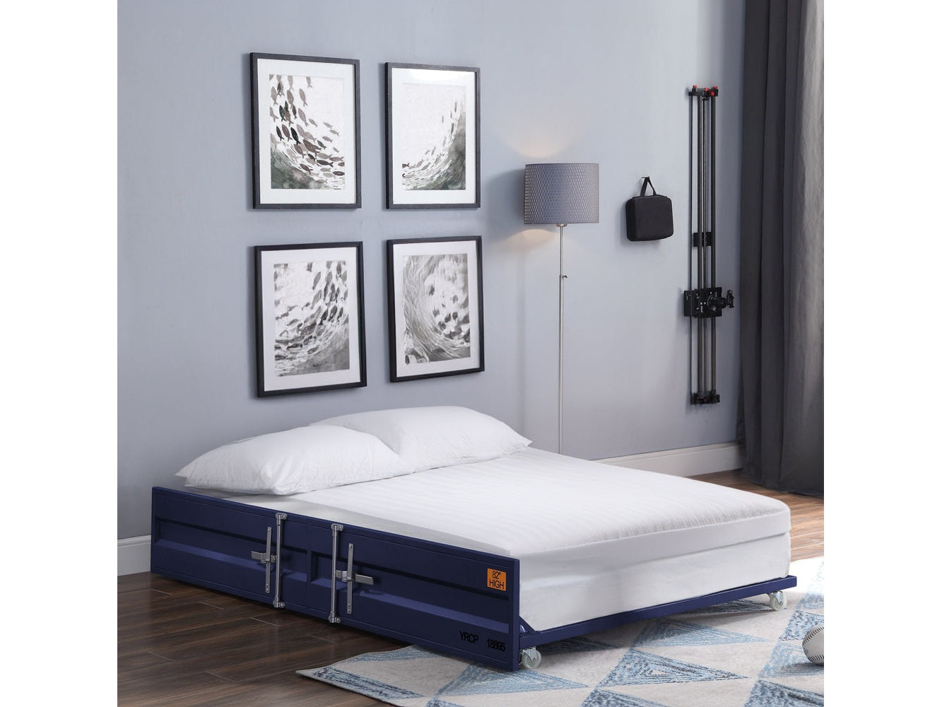 Cargo Blue Trundle - Ornate Home