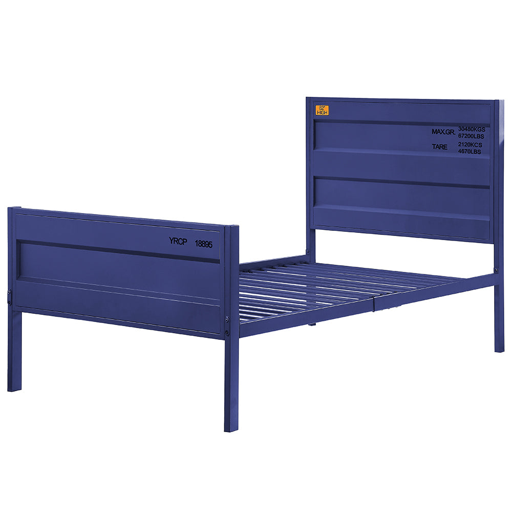 Cargo Blue Twin Bed - Ornate Home