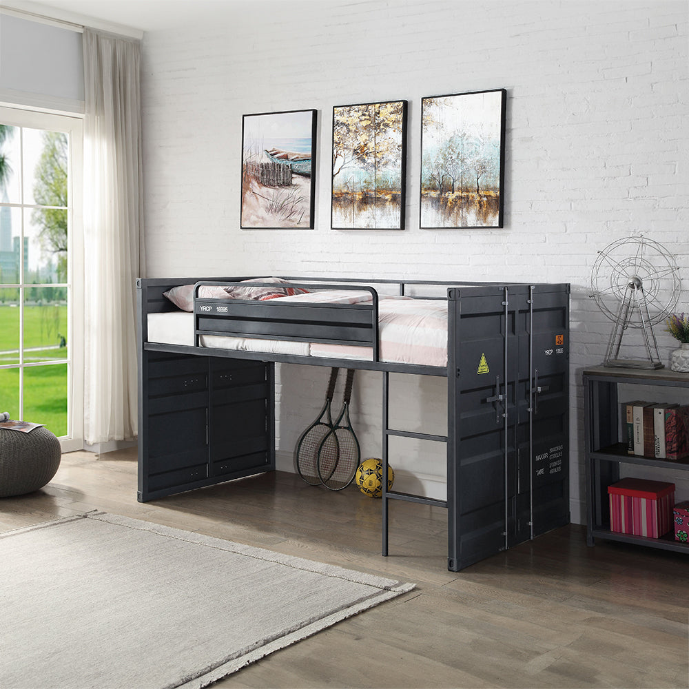 Cargo Gunmetal Loft Bed - Ornate Home