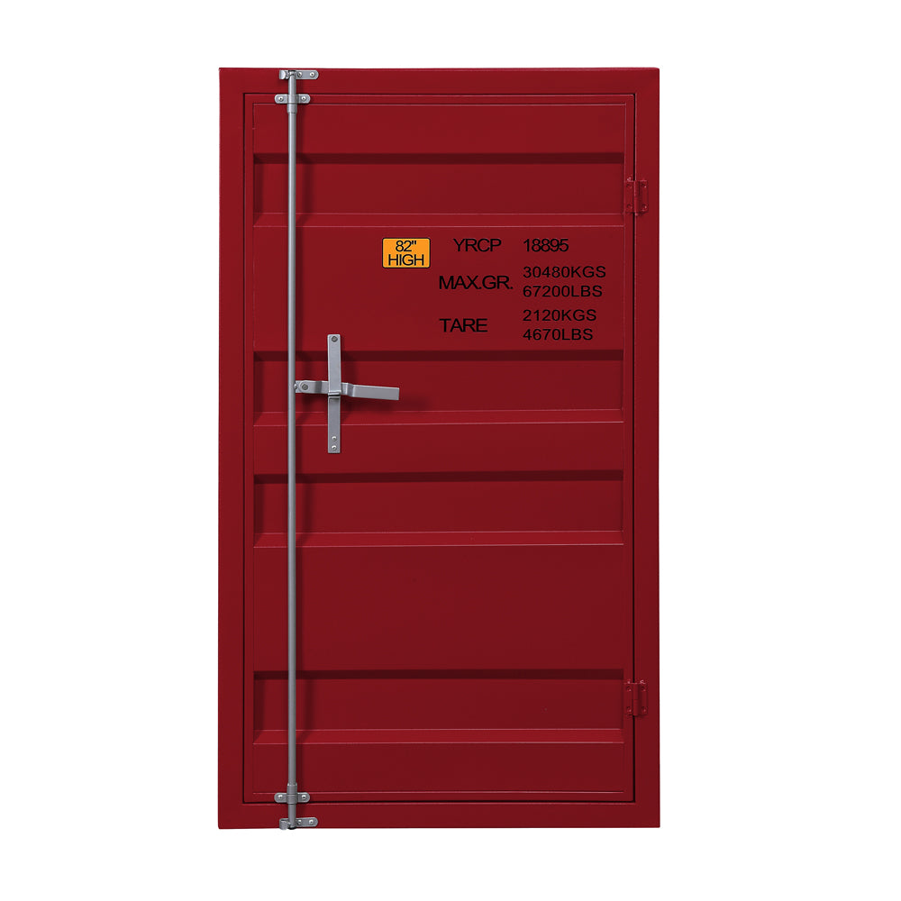 Cargo Red Chest (Single Door) - Ornate Home