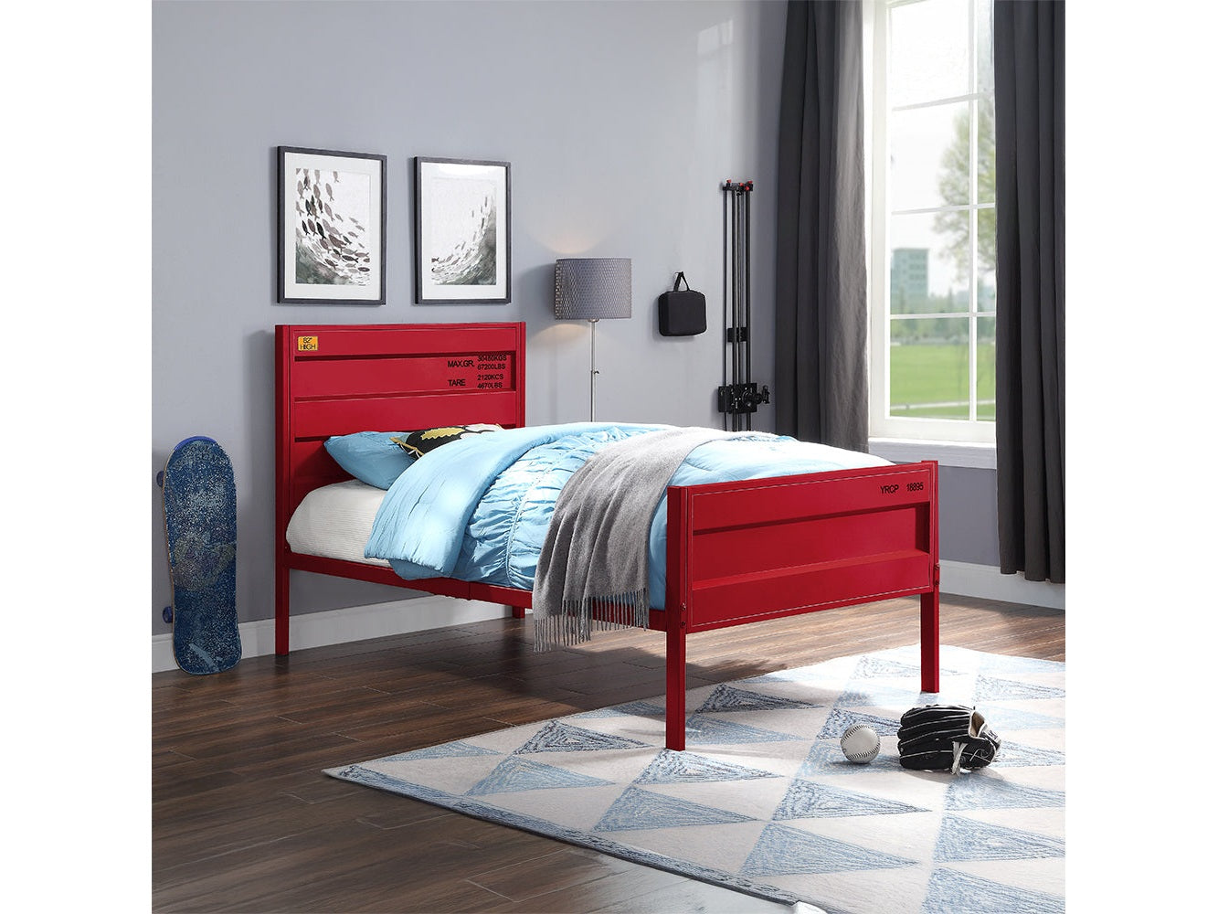 Cargo Red Full Bed - Ornate Home