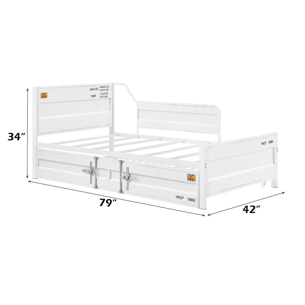 Cargo White Daybed & Trundle (Twin Size) - Ornate Home