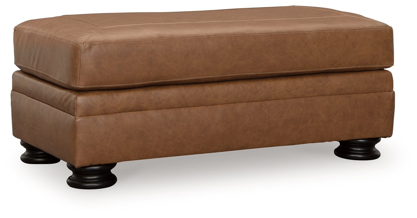 Carianna Caramel Ottoman - Ornate Home