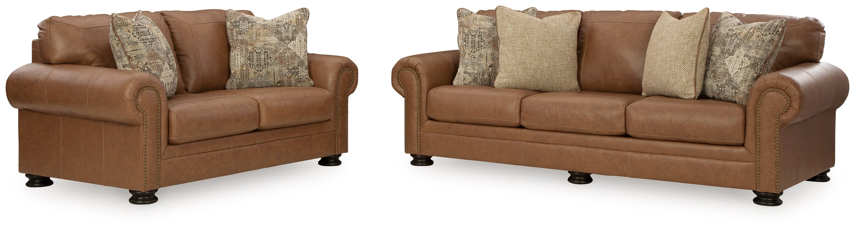 Carianna Caramel Sofa and Loveseat - Ornate Home