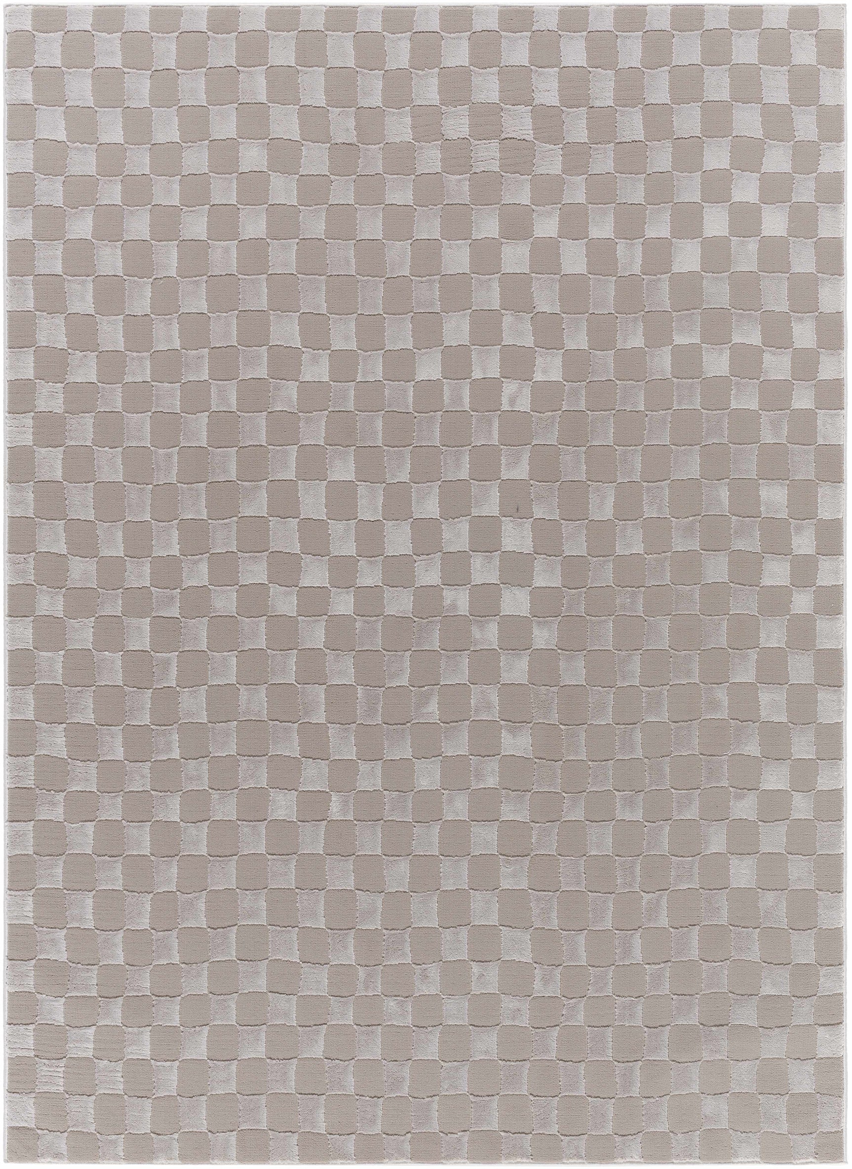 Carina Dark 3D Checkered Washable Area Rug - Ornate Home