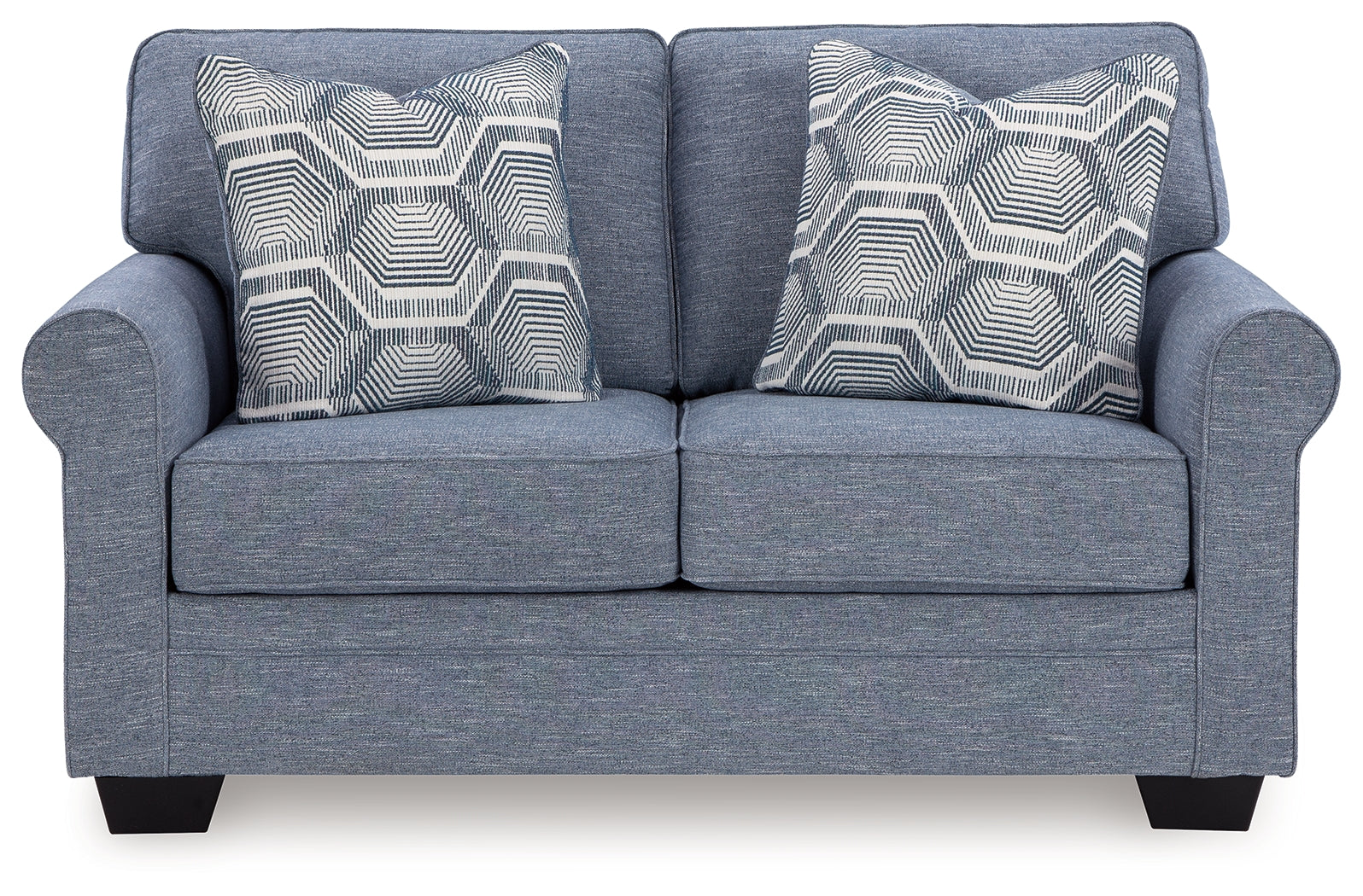 Carissa Manor Denim Loveseat - Ornate Home