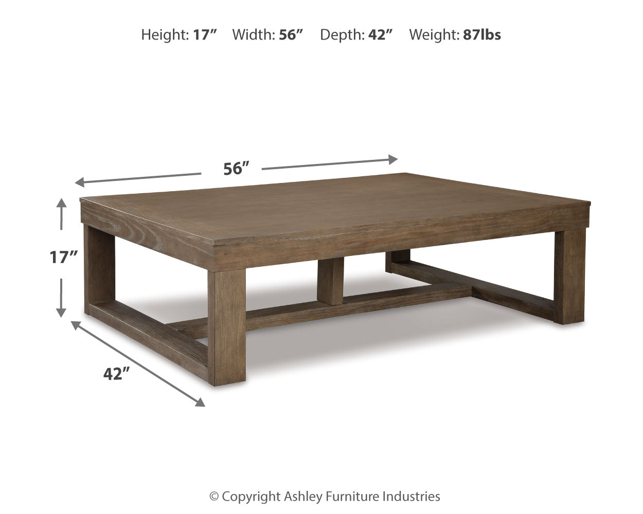 Cariton Gray Coffee Table - Ornate Home