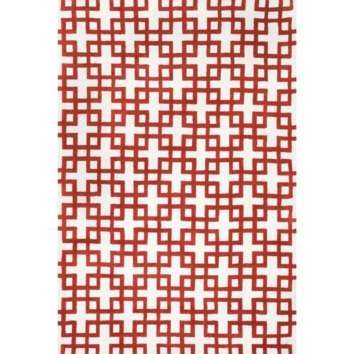 Carla Ivory/Rust Small Area Rug - Ornate Home