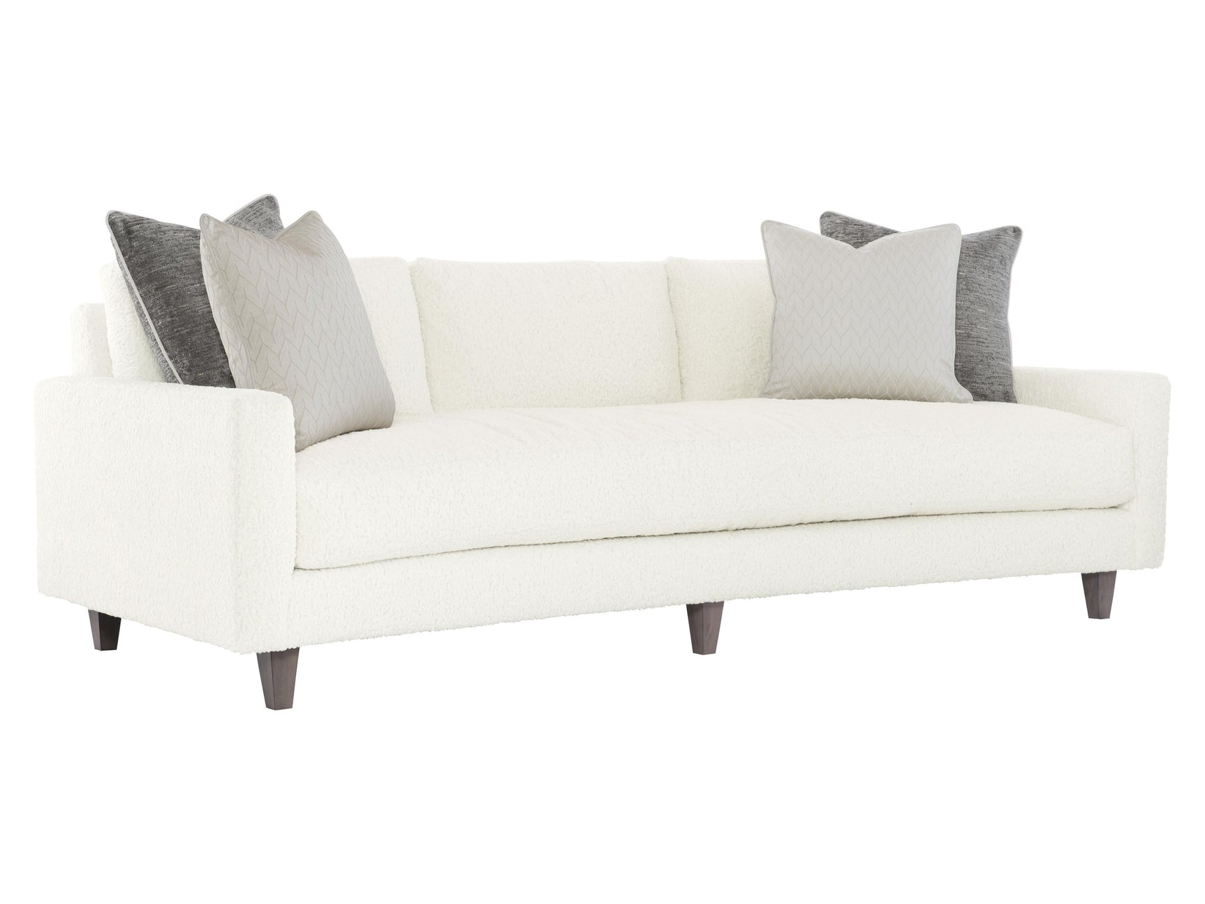 Carlie White/Cream Fabric Sofa - Ornate Home